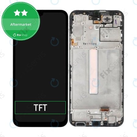 Samsung Galaxy A25 A256B - LCD Displej + Dotykové Sklo + Rám (Brave Black) TFT