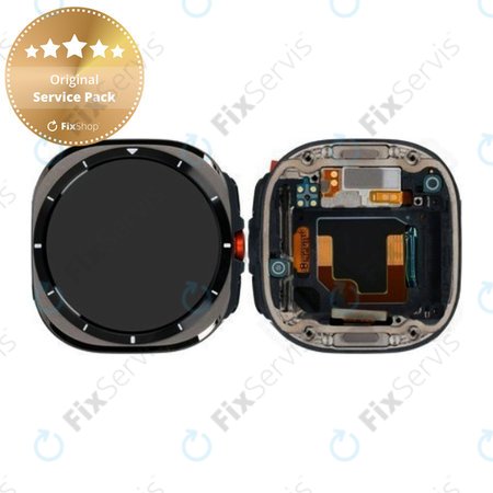 Samsung Galaxy Watch Ultra (LTE) SM-L705U - LCD Displej + Dotykové Sklo + Rám (Titanium) - GH82-35194B Genuine Service Pack