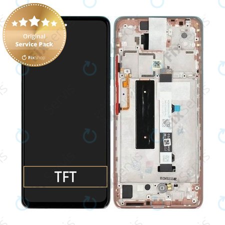 Xiaomi Mi 10T Lite 5G - LCD Displej + Dotykové Sklo + Rám (Rose Gold Beach) - 5600050J1700 Genuine Service Pack