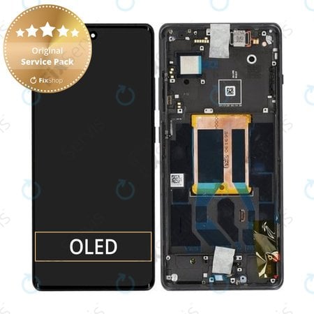 OnePlus 12R - LCD Displej + Dotykové Sklo + Rám (Iron Grey) - 621029000157 Genuine Service Pack