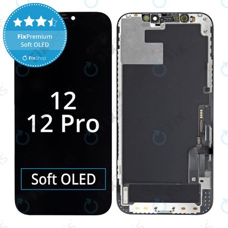 Apple iPhone 12, 12 Pro - LCD Displej + Dotykové Sklo + Rám Soft OLED FixPremium