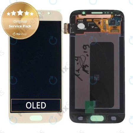 Samsung Galaxy S6 G920F - LCD Displej + Dotykové Sklo (Gold Platinum) - GH97-17260C Genuine Service Pack