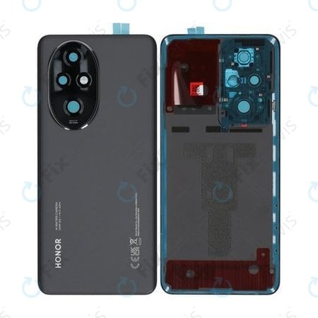 Honor 200 Pro - Batériový Kryt (Black) - 0235AKNT Genuine Service Pack