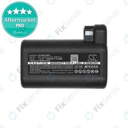 AEG RX-series, Electrolux E, P-series - Batéria S91-0400410-SU2, OSBP72LI, OSBP72LI25 Li-Ion 7.2V 2000mAh HQ