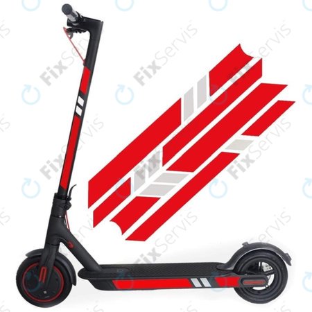 Xiaomi Mi Electric Scooter 1S, 2 M365, Essential, Pro, Pro 2 - Reflexné Nálepky (B)