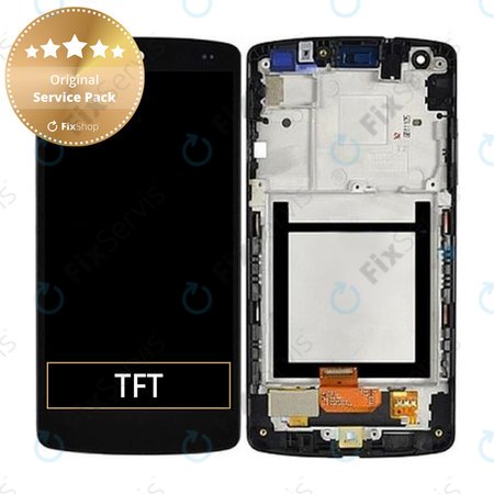 LG Nexus 5 D821 - LCD Displej + Dotykové Sklo + Rám (Black) - ACQ86661402 Genuine Service Pack