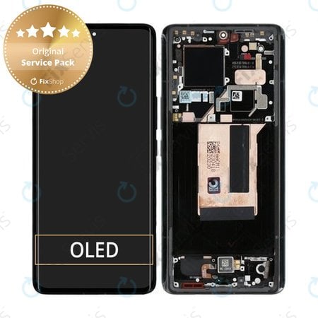 Xiaomi 13 Ultra - LCD Displej + Dotykové Sklo + Rám (Black) - 56000600M100 Genuine Service Pack