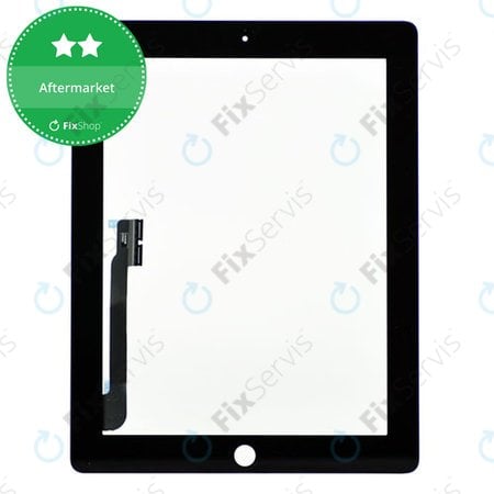 Apple iPad 3, iPad 4 - Dotykové Sklo (Black)