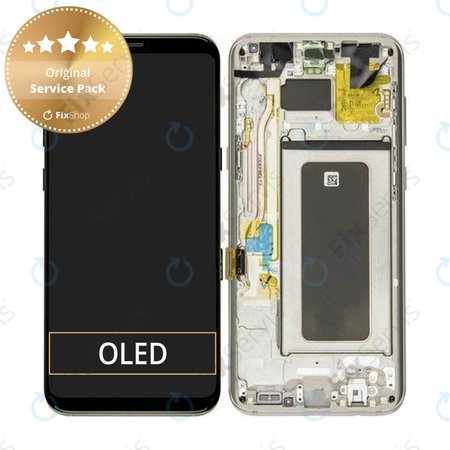 Samsung Galaxy S8 Plus G955F - LCD Displej + Dotykové Sklo + Rám (Maple Gold) - GH97-20470F, GH97-20564F, GH97-20565F Genuine Service Pack