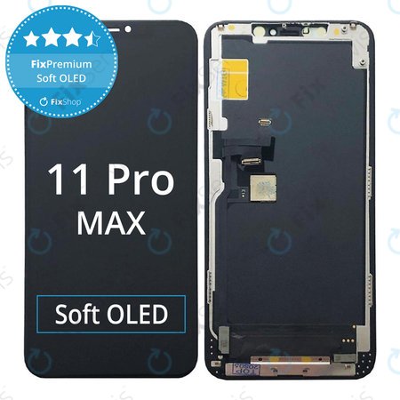 Apple iPhone 11 Pro Max - LCD Displej + Dotykové Sklo + Rám Soft OLED FixPremium