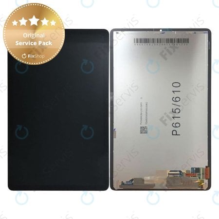 Samsung Galaxy Tab S6 Lite P610, P615 - LCD Displej + Dotykové Sklo (Oxford Gray) - GH82-22896A Genuine Service Pack