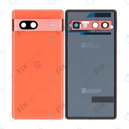 Google Pixel 7a - Batériový Kryt (Coral) - G949-00390-00 Genuine Service Pack