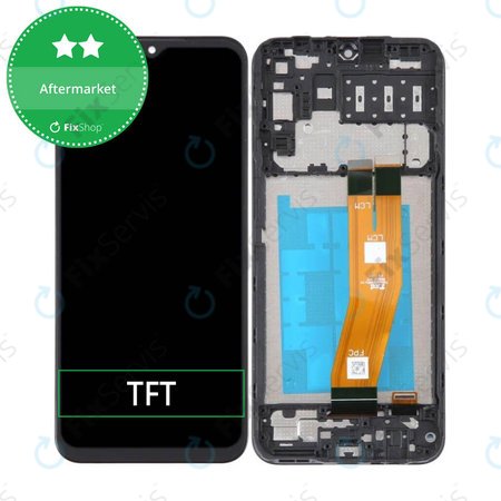 Samsung Galaxy A14 A145R - LCD Displej + Dotykové Sklo + Rám (Black) TFT