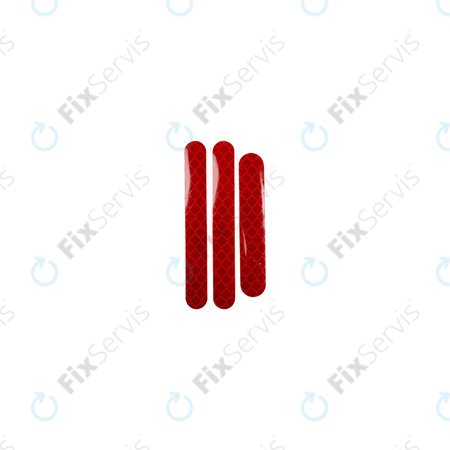 Ninebot Segway ES1, ES2, ES3, ES4 - Set Reflexných Prúžkov (Red) - 3ks