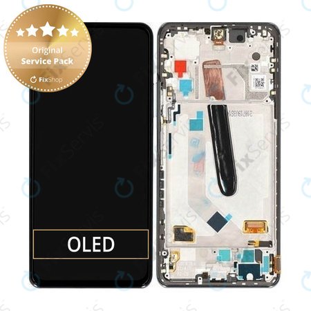 Xiaomi Mi 11i - LCD Displej + Dotykové sklo + Rám (Cosmic Black) - 5600030K1100 Genuine Service Pack